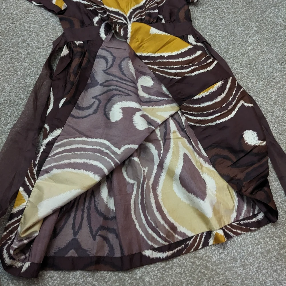 Nadine Abigail Collections pleated silk party dress with sash - Picture 10 of 14